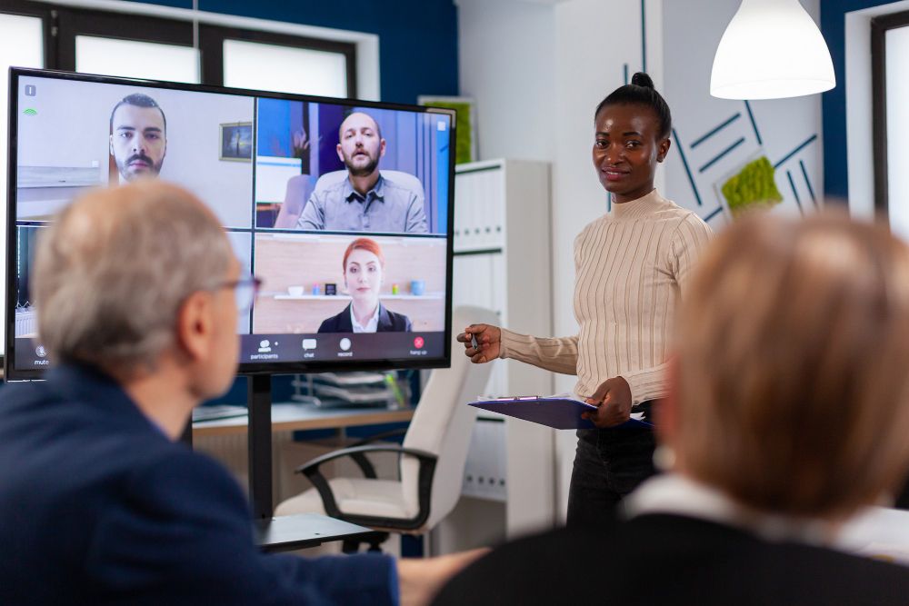 Daniel K. on a video meeting